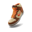 Nike Dunk High 'Beechtree/Orange Blaze'